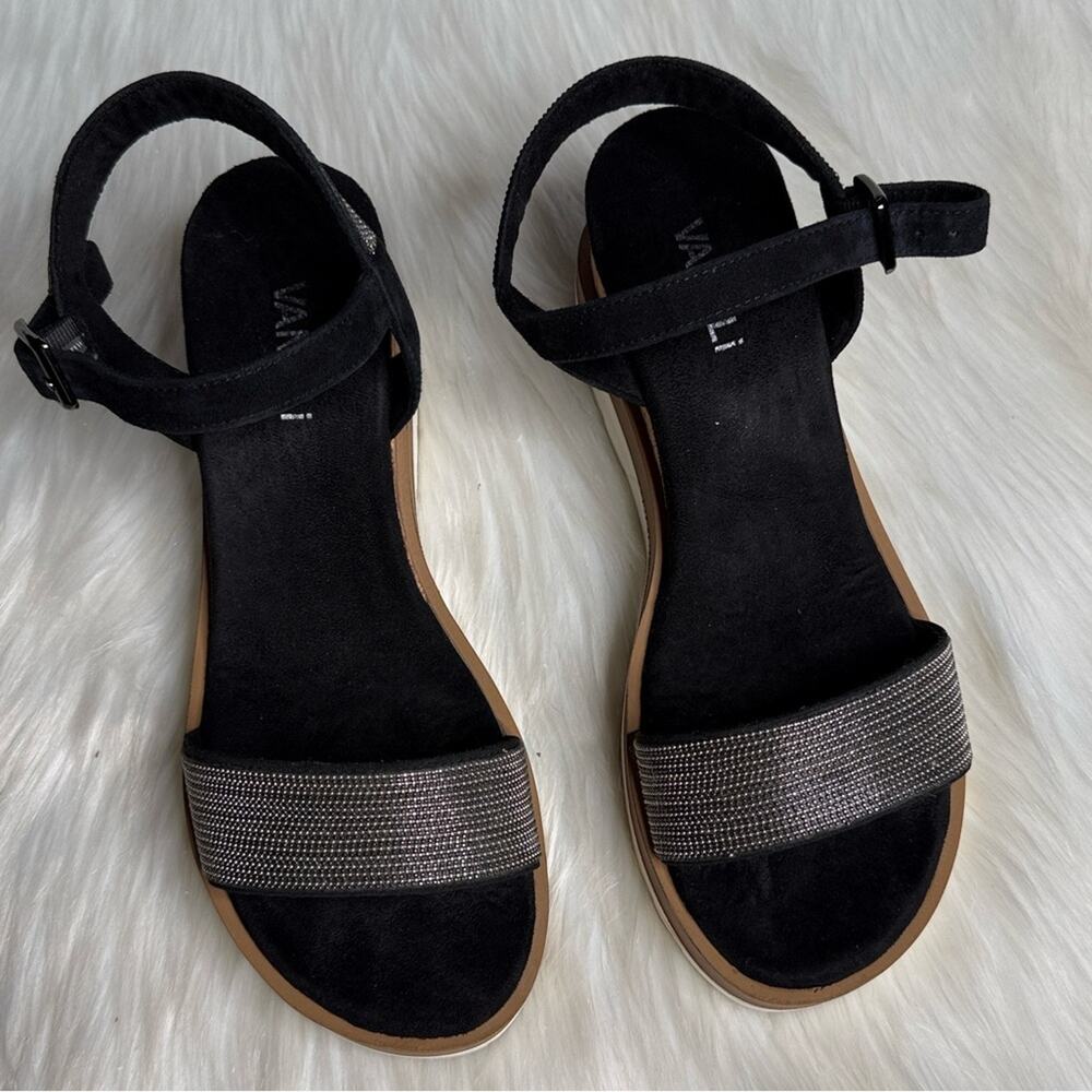 Vaneli Black Cedra Platform Wedge Sandals - Picture 3 of 8